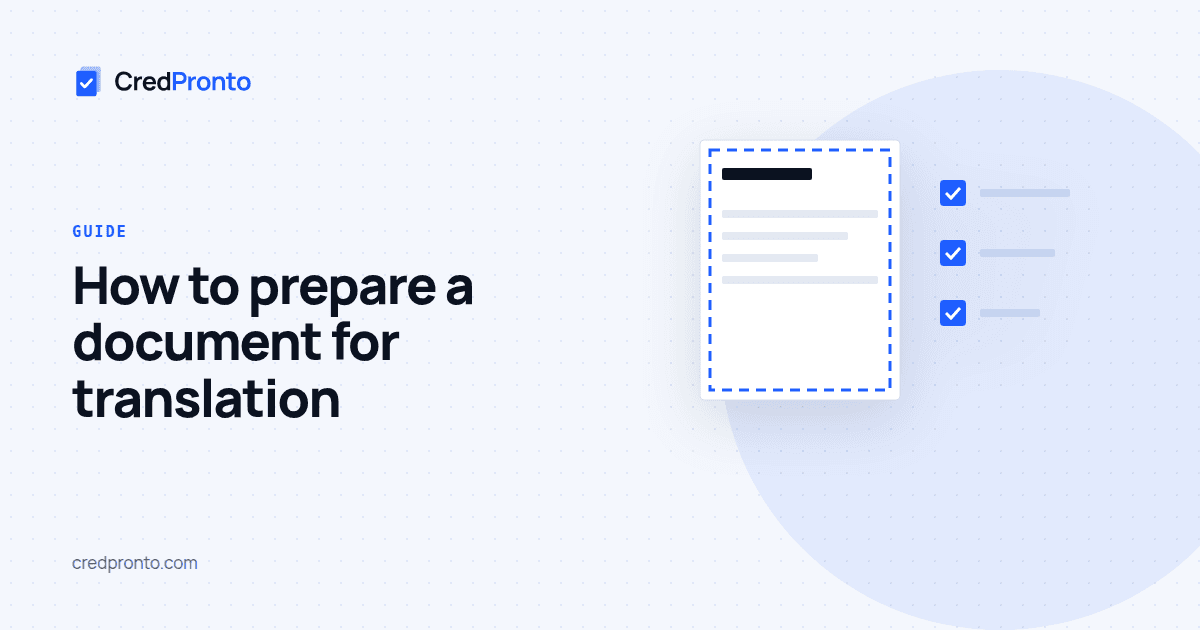 Cover for the guide "How to prepare a document for translation"